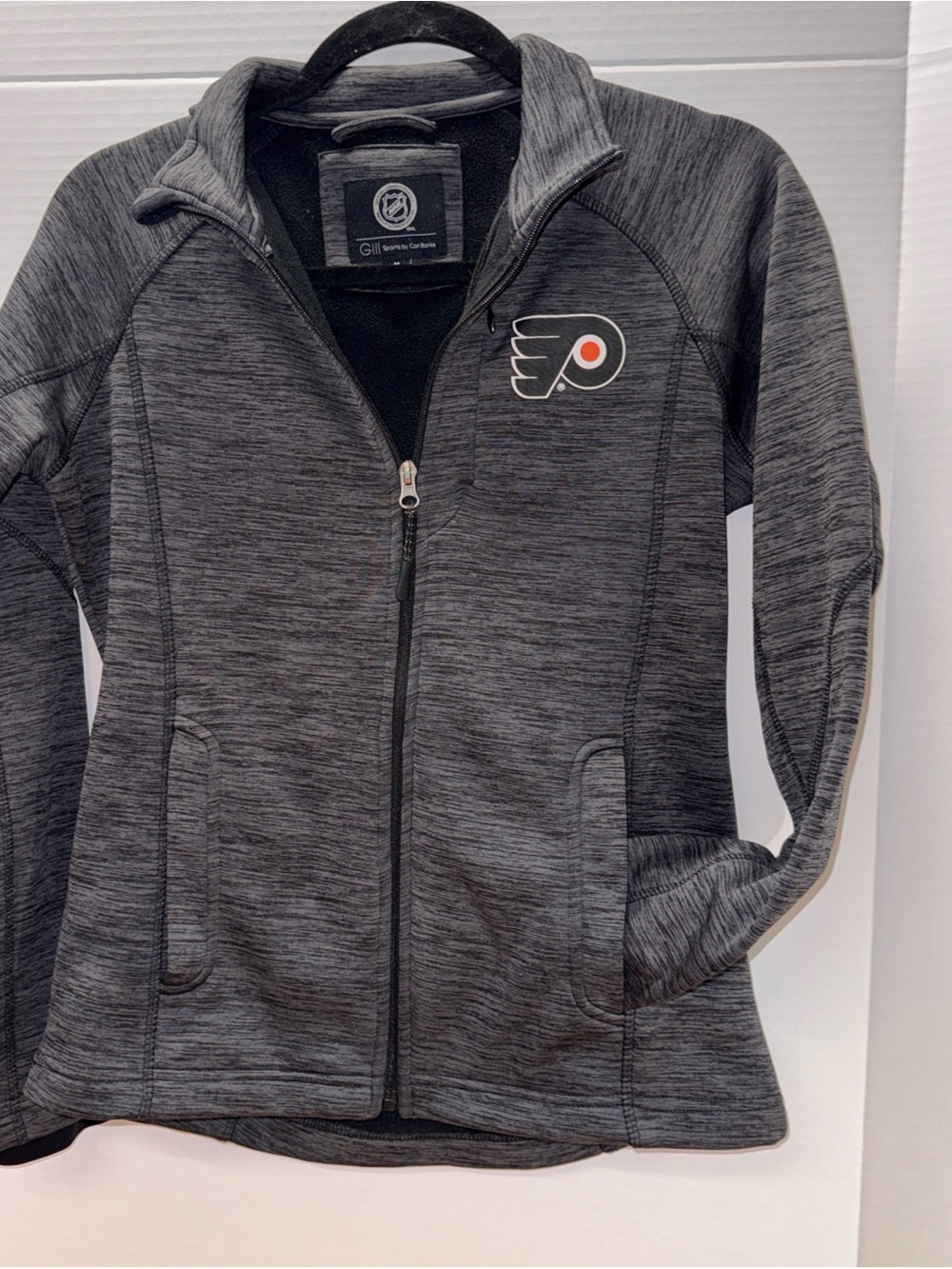 Philadelphia Flyers Women's Heather Gray Full-Zip Jacket